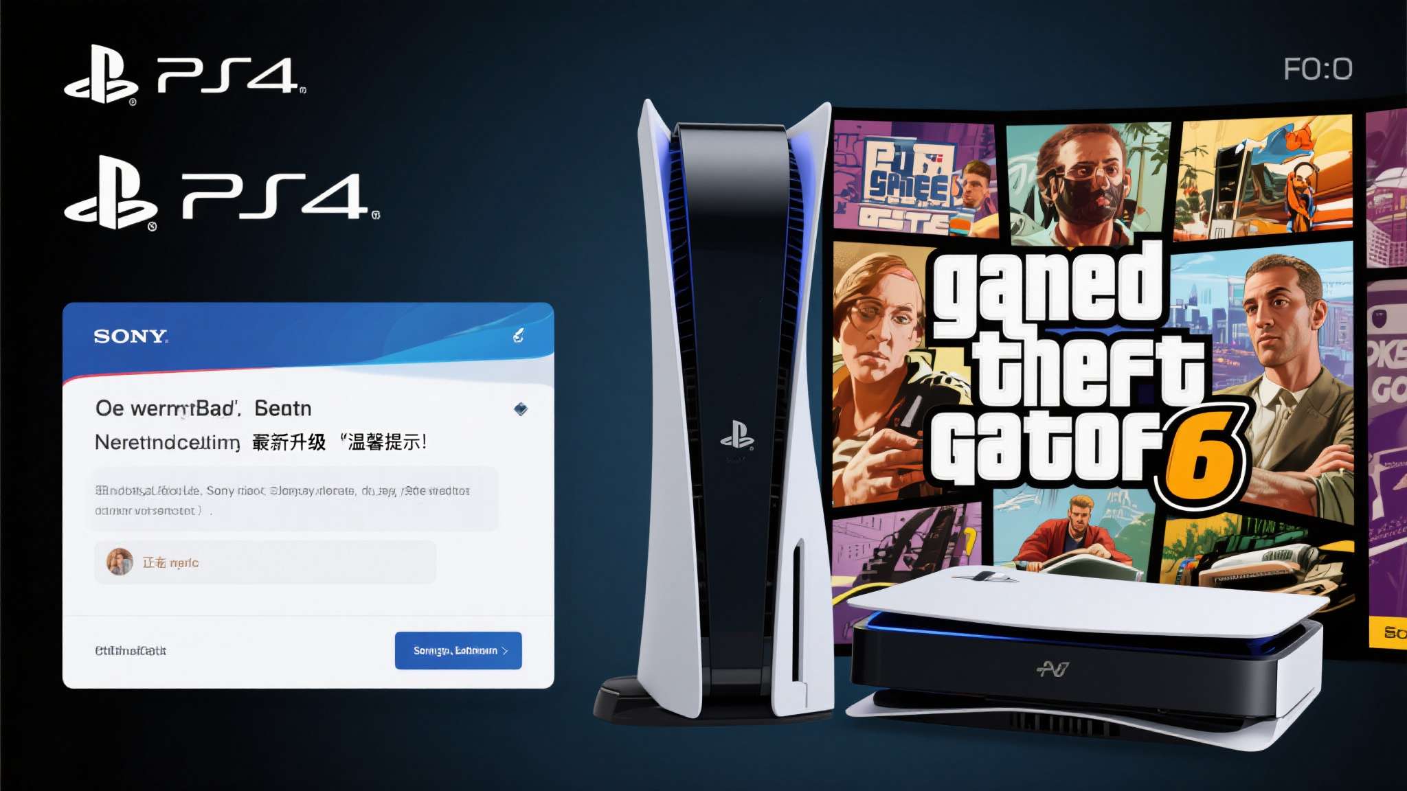 PS4玩家收到索尼邮件:玩《GTA6》建议其升级到PS5 如果你还在用PS4畅游游戏世界,最近可能已经收到了一封来自索尼的"温馨提示"邮件