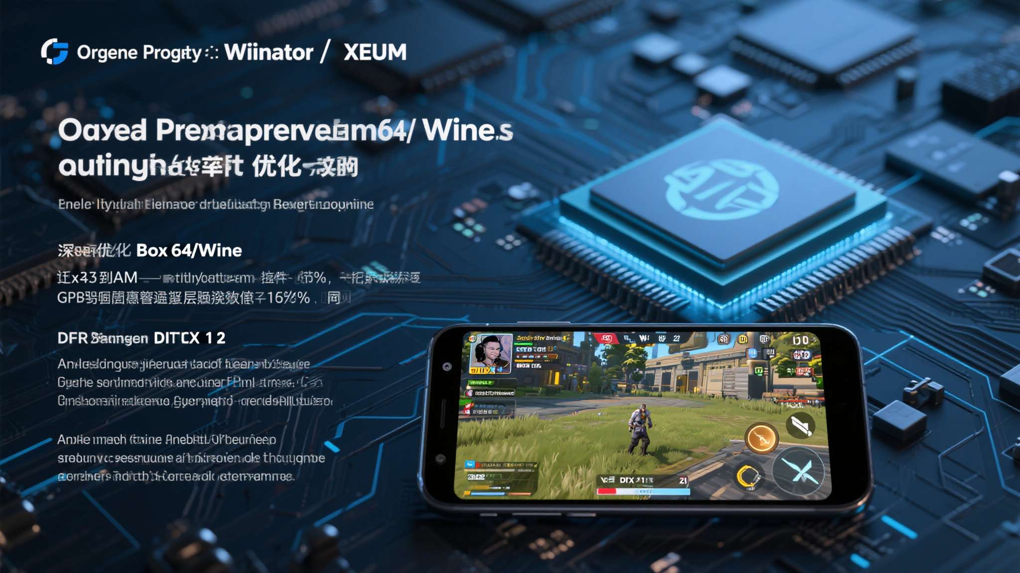 近期的突破点集中在指令翻译层的效率优化上。以开源项目 Winlator 和 XE